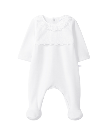 Babygrow Veludo Bordado Ponto Cruz
