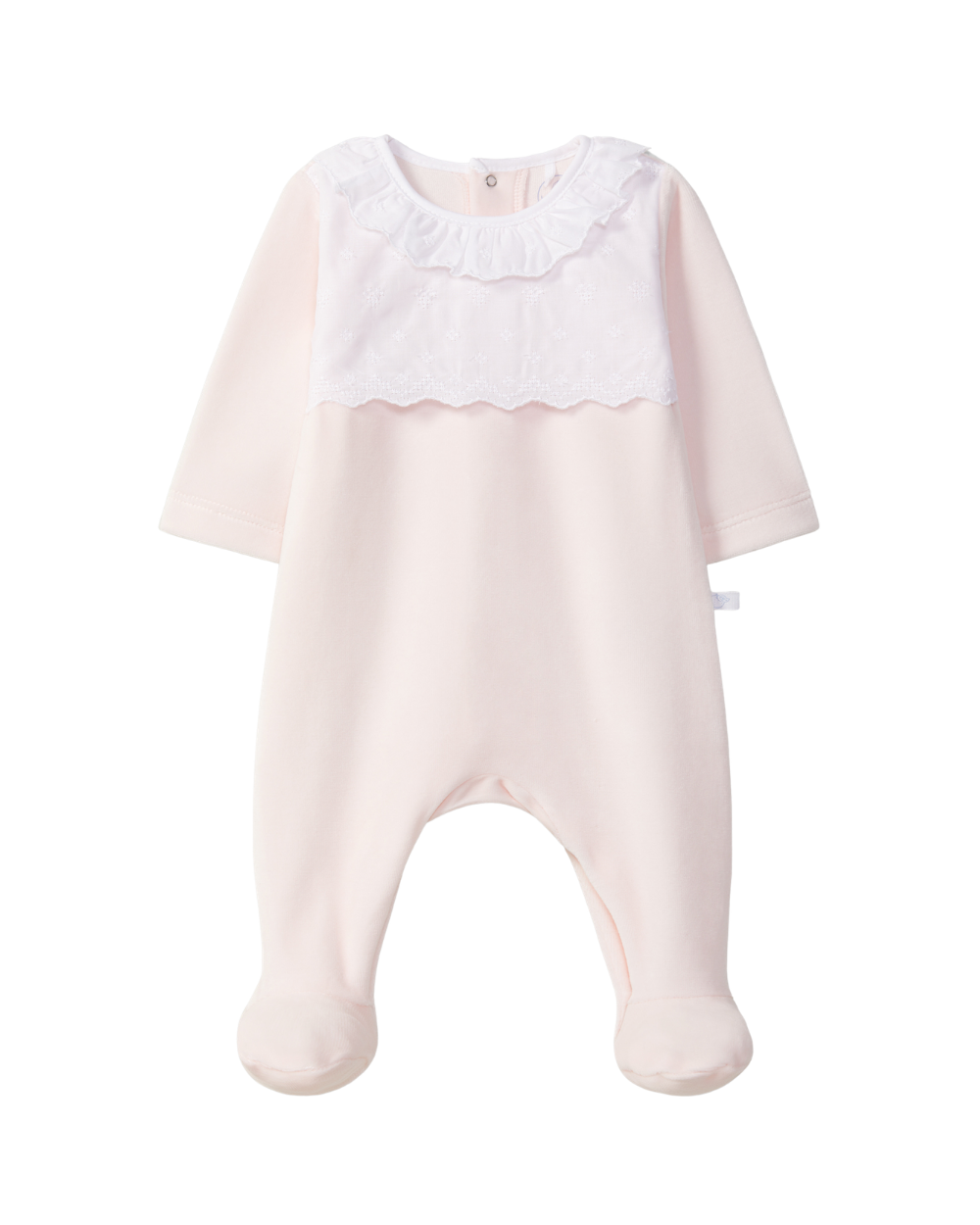 Babygrow Veludo Bordado Ponto Cruz