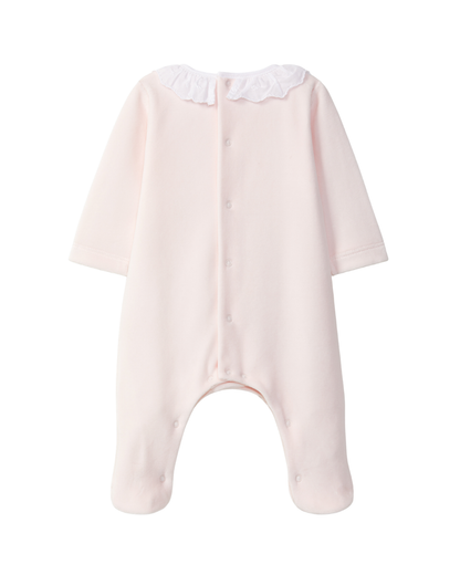 Babygrow Veludo Bordado Ponto Cruz