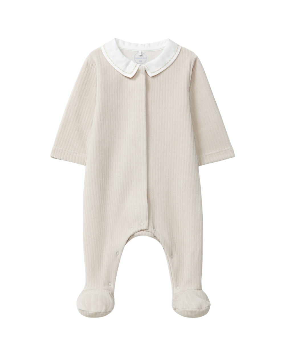 Babygrow Veludo Canelado Gola de Bico