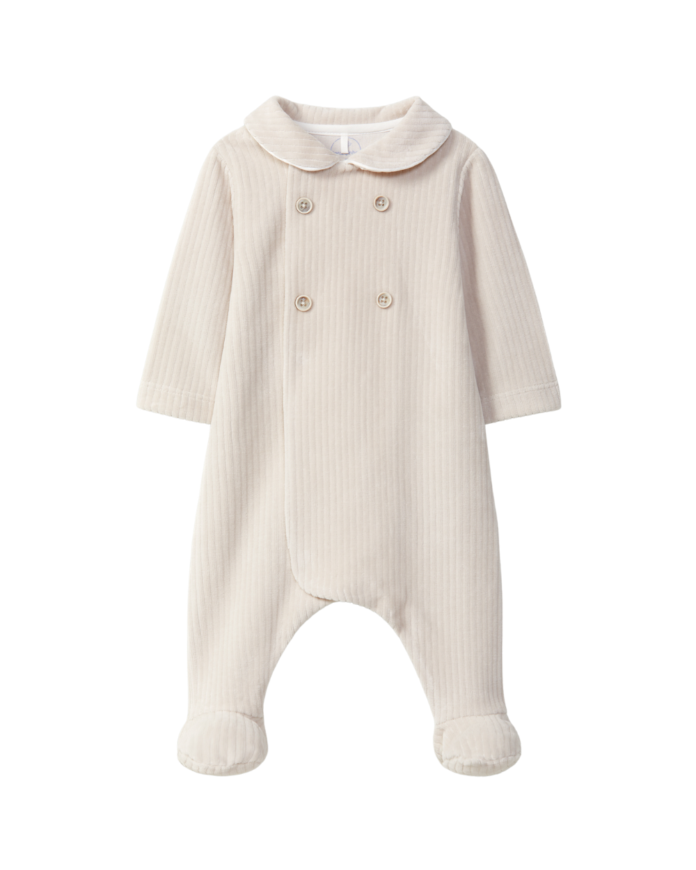Babygrow Veludo Canelado Botões Decorativos