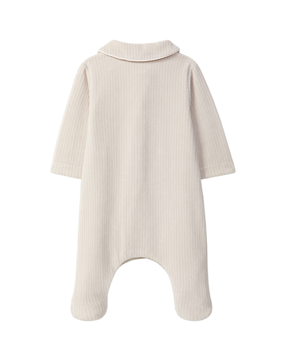Babygrow Veludo Canelado Botões Decorativos