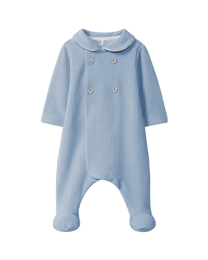 Babygrow Veludo Canelado Botões Decorativos