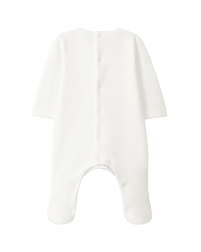 Babygrow Veludo Detalhe Tecido Estampado