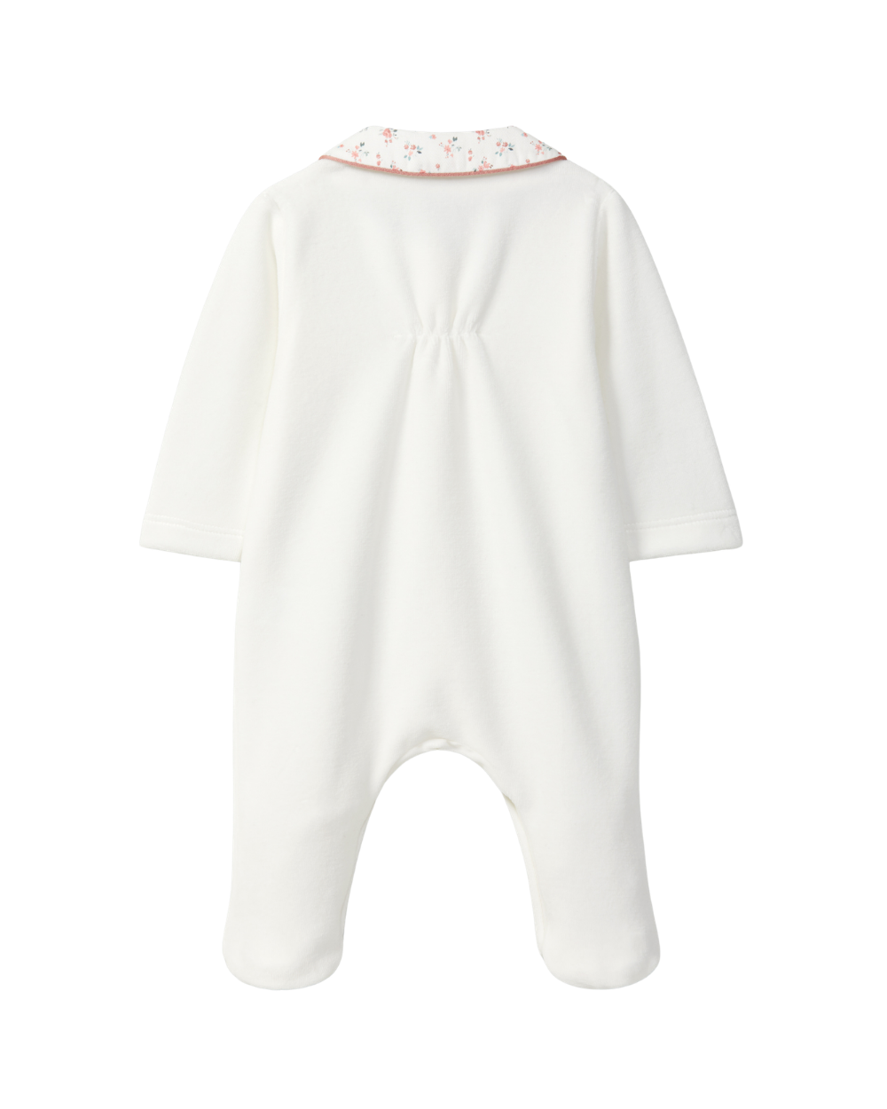 Babygrow Veludo Gola Redonda Tecido