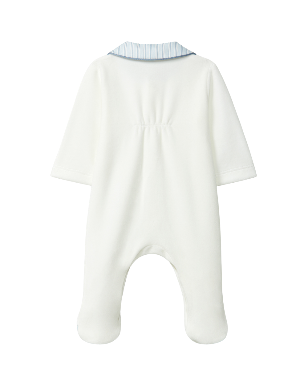 Babygrow Veludo Gola Redonda Tecido