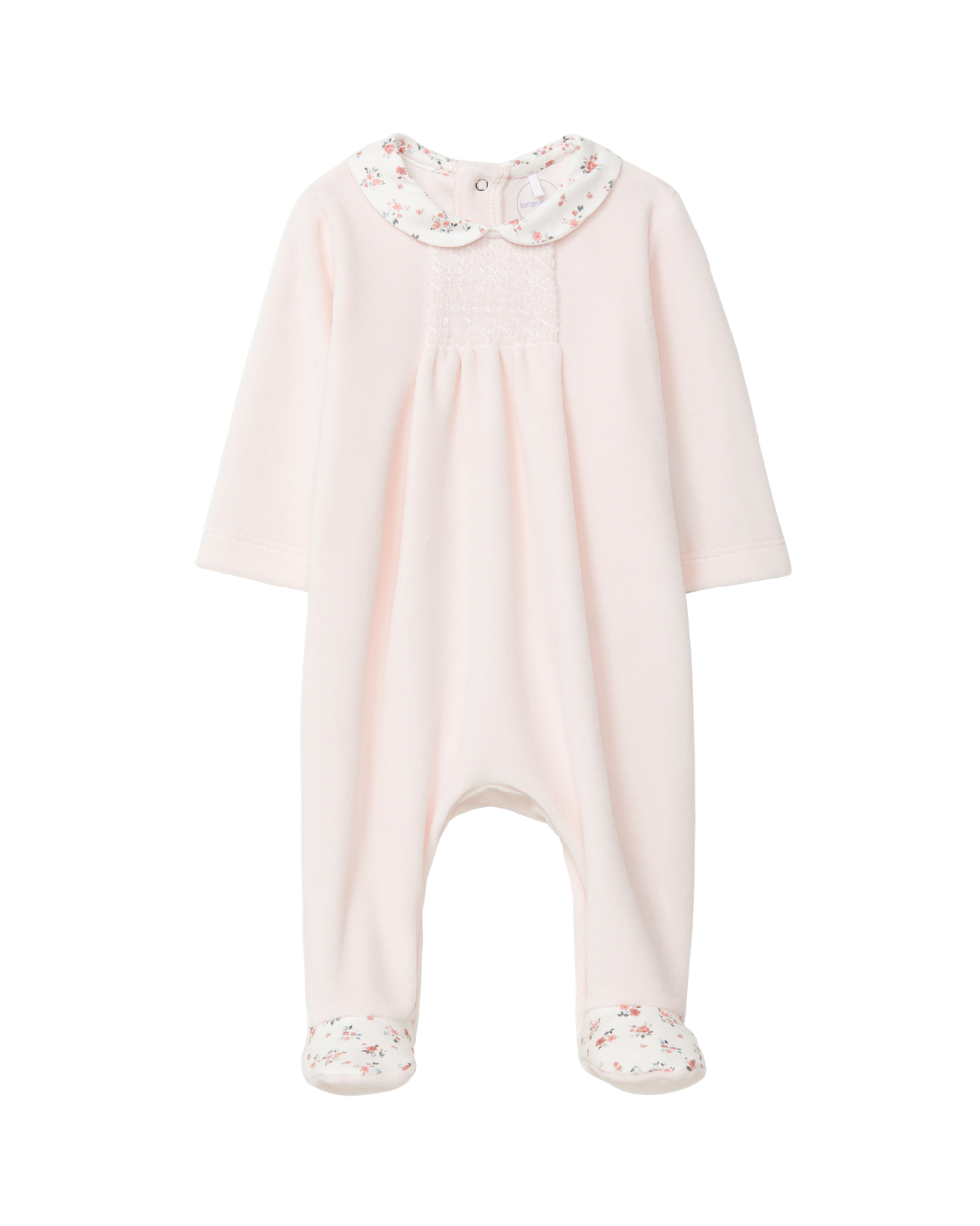 Babygrow Veludo Detalhe Smocks