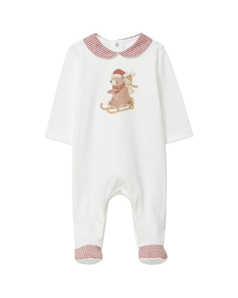 Babygrow Urso e Coelho no Trenó
