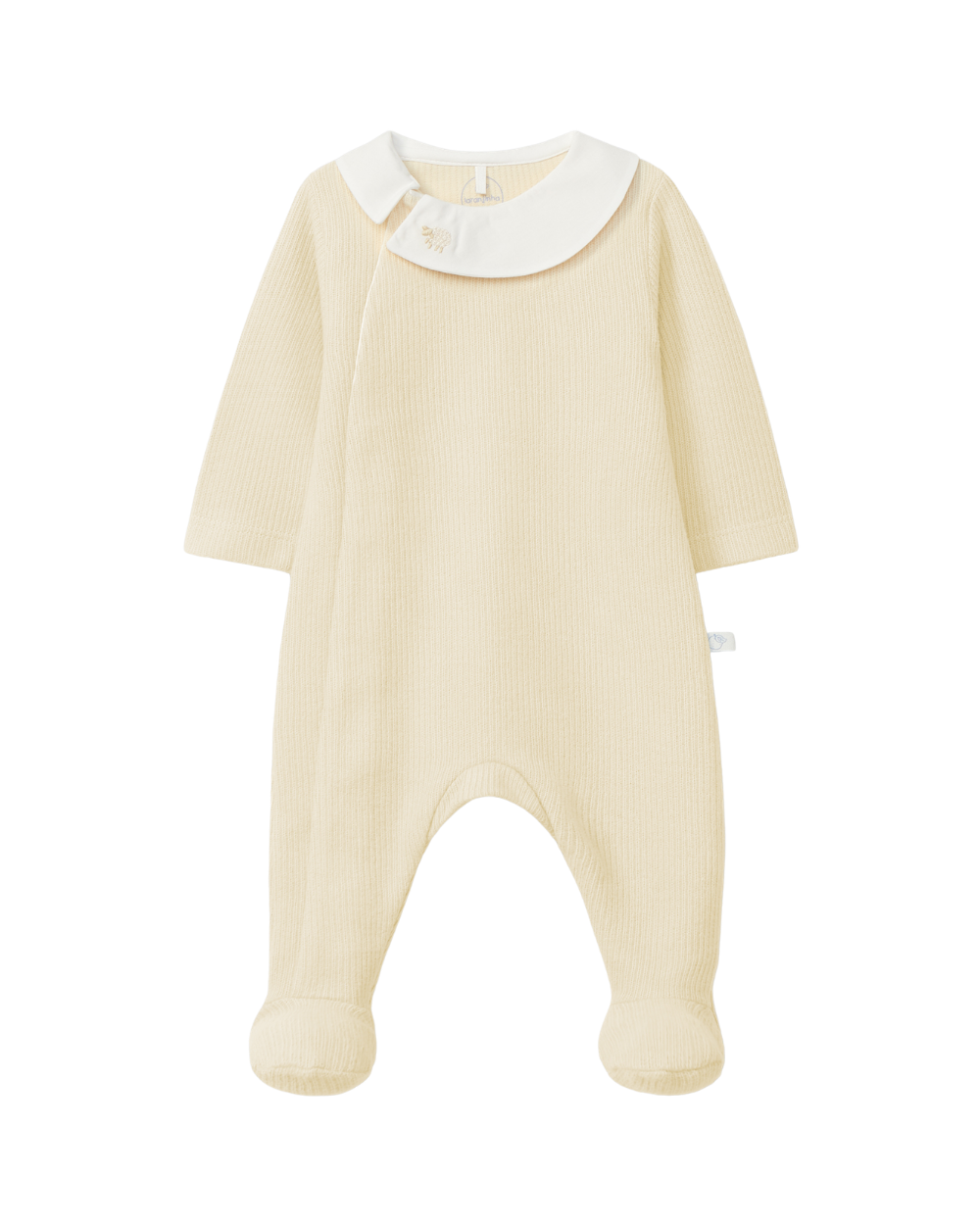 Babygrow Algodão Orgânico Detalhe Bordado Gola