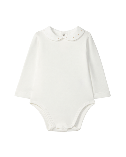 Body Gola Redonda Pintas Bordadas