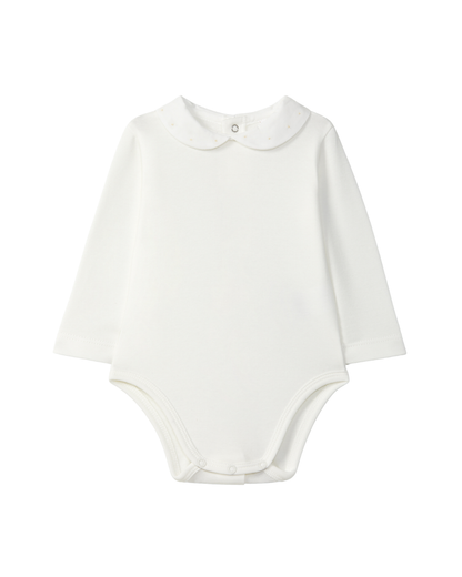 Body Gola Redonda Pintas Bordadas
