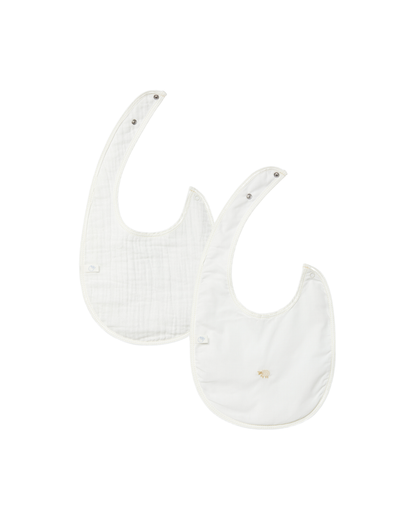 Pack de Dois Babetes Gaze Bordado