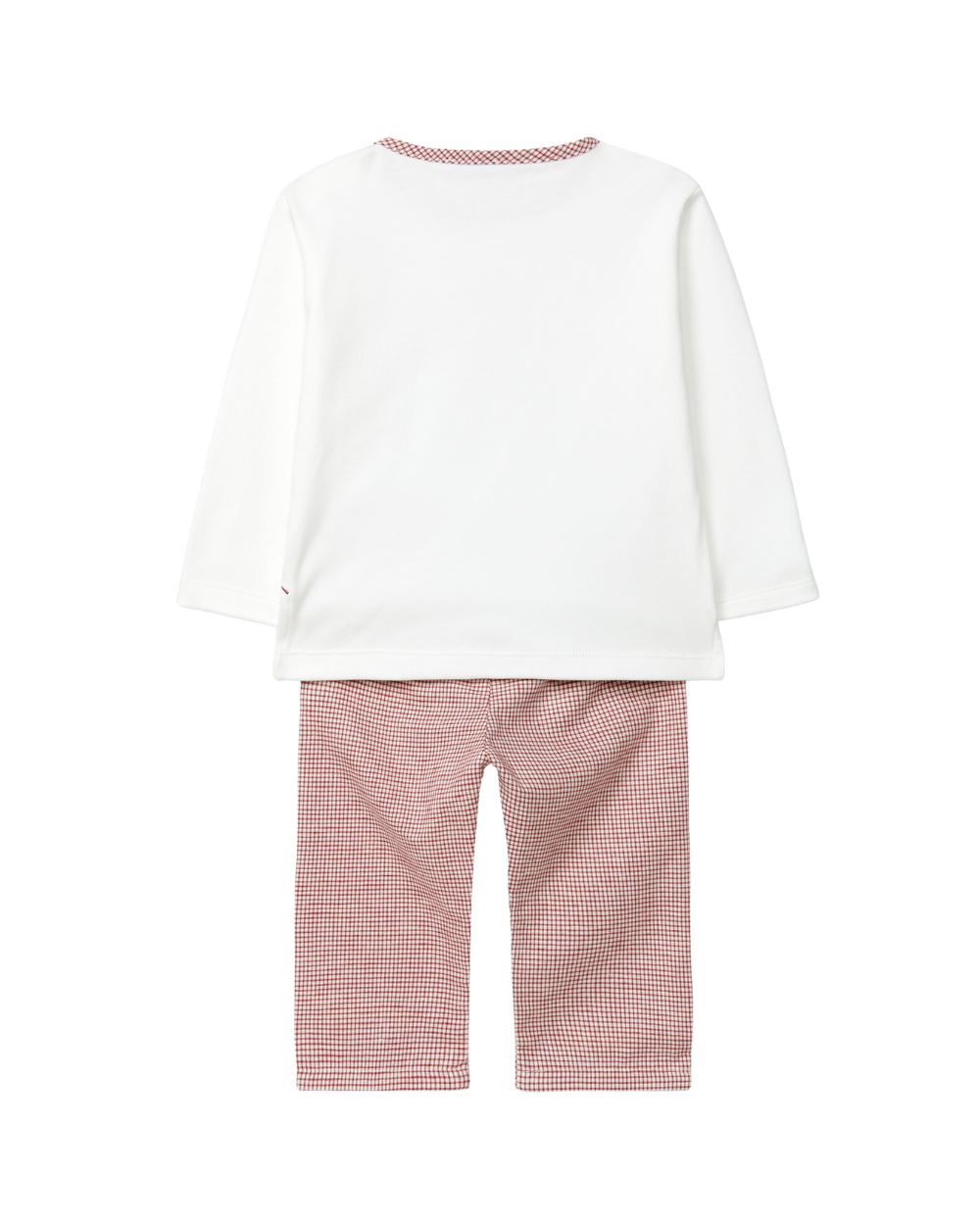 Pijama Xadrez Vichy Urso e Coelho no Trenó