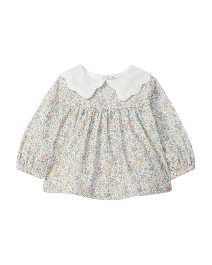 Blusa Bombazine Floral Gola Bordada