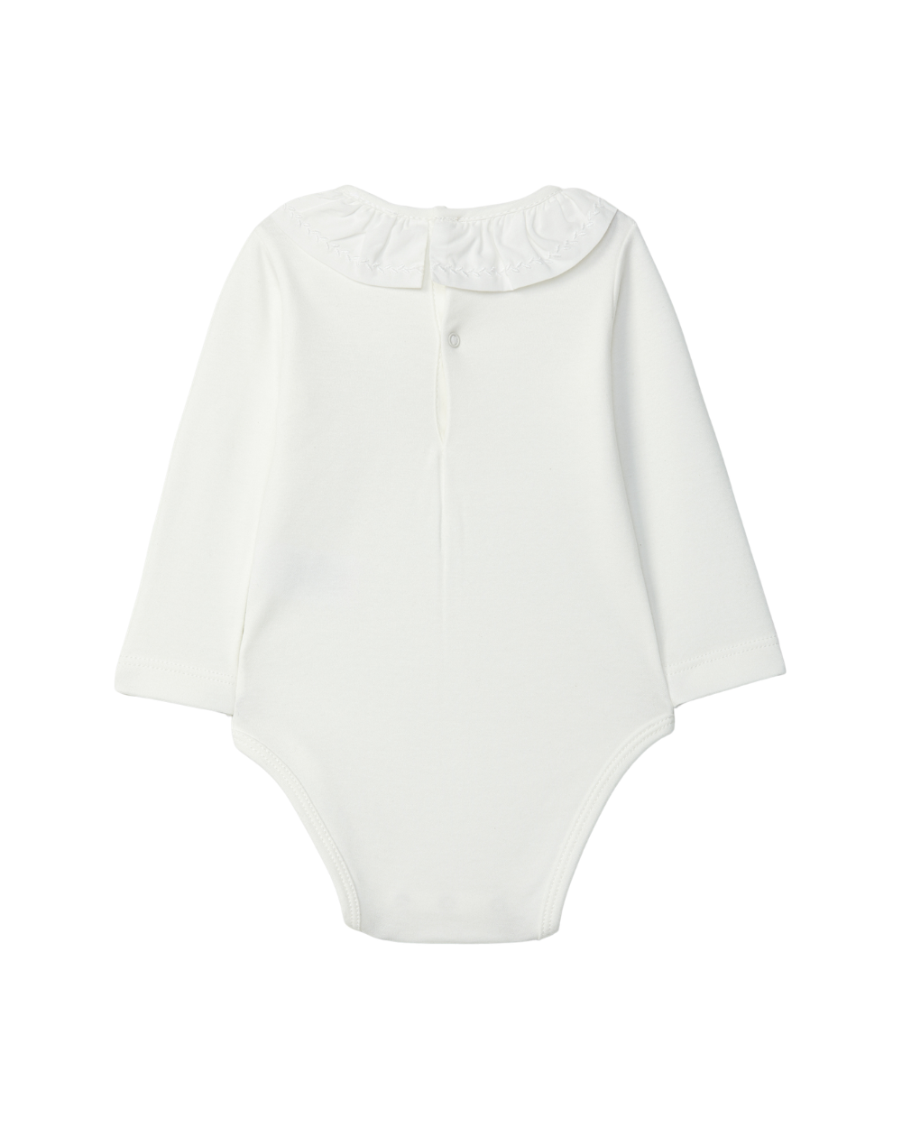 Body Gola de Folho Bordado de Folhas