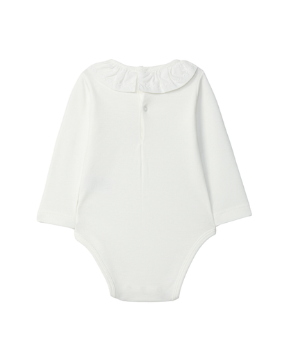Body Gola de Folho Bordado de Folhas