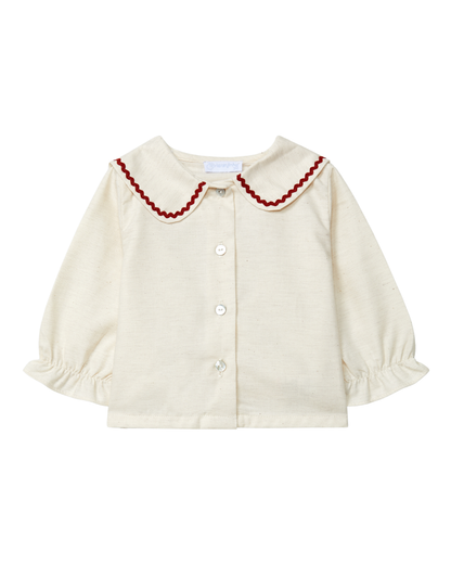 Blusa Detalhe de Espiguilha Cor Contraste