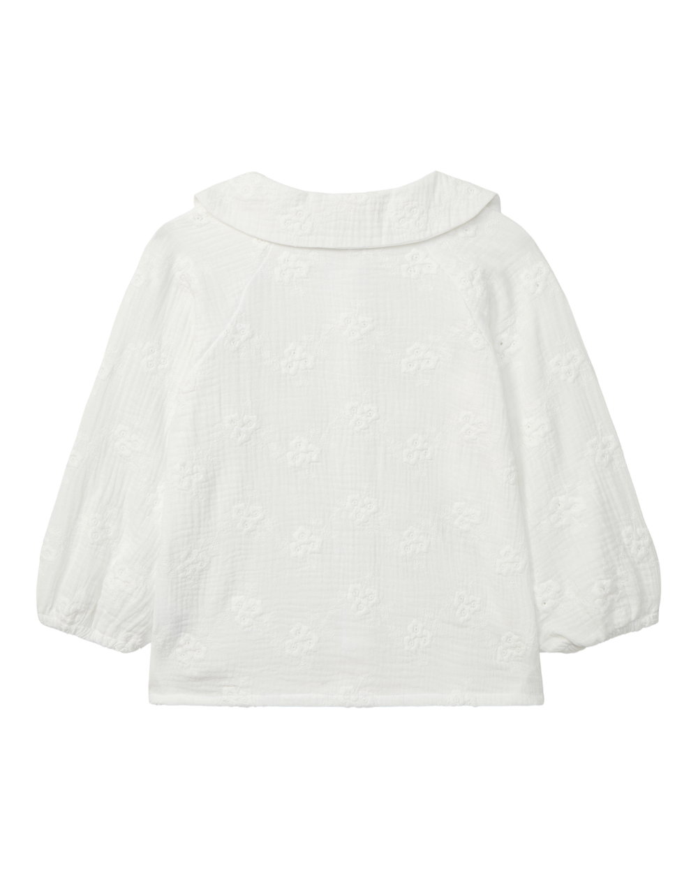 Blusa em Gaze Bordado Floral