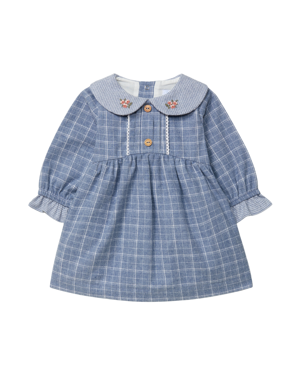 Vestido Xadrez e Micro-Vichy Bordado