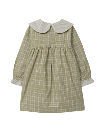 Vestido Xadrez e Micro-Vichy Bordado