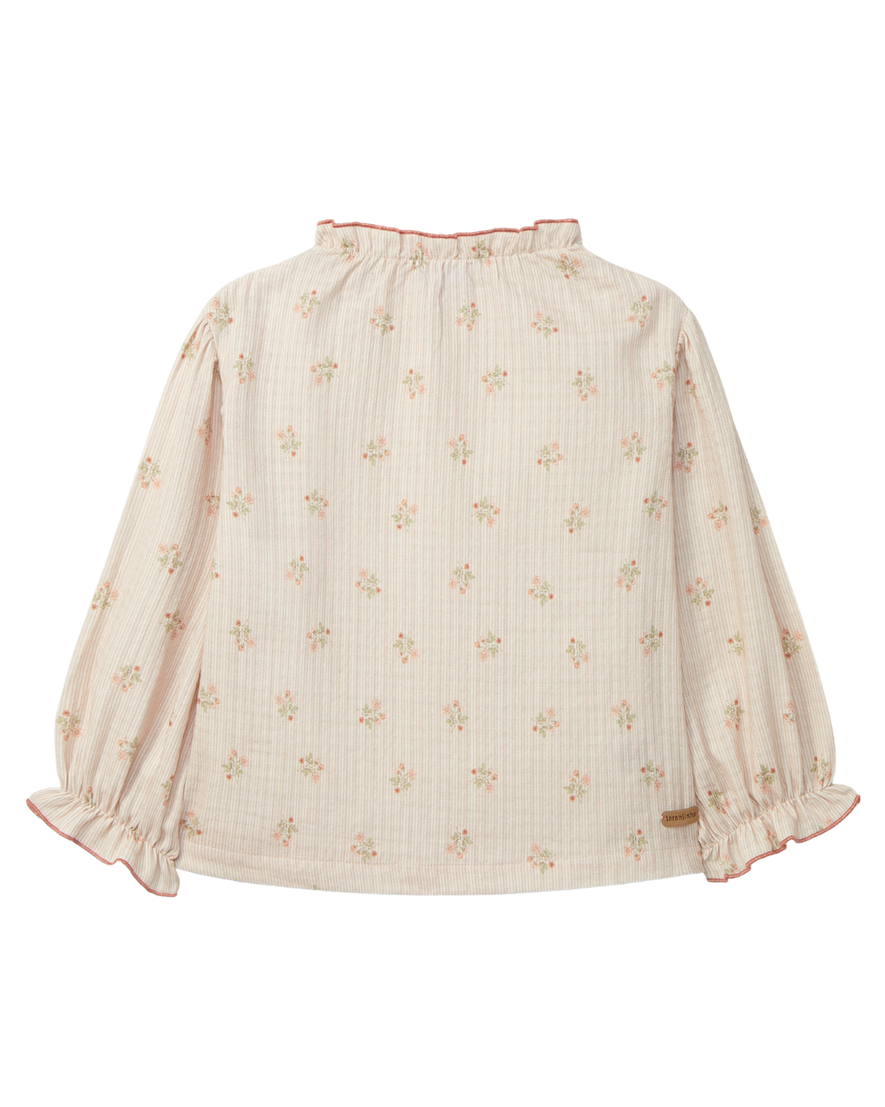 Blusa Flores com Detalhe de Folho