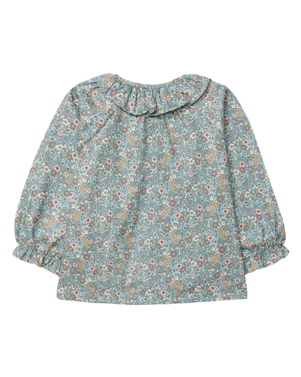 Blusa Estampada Gola de Folho