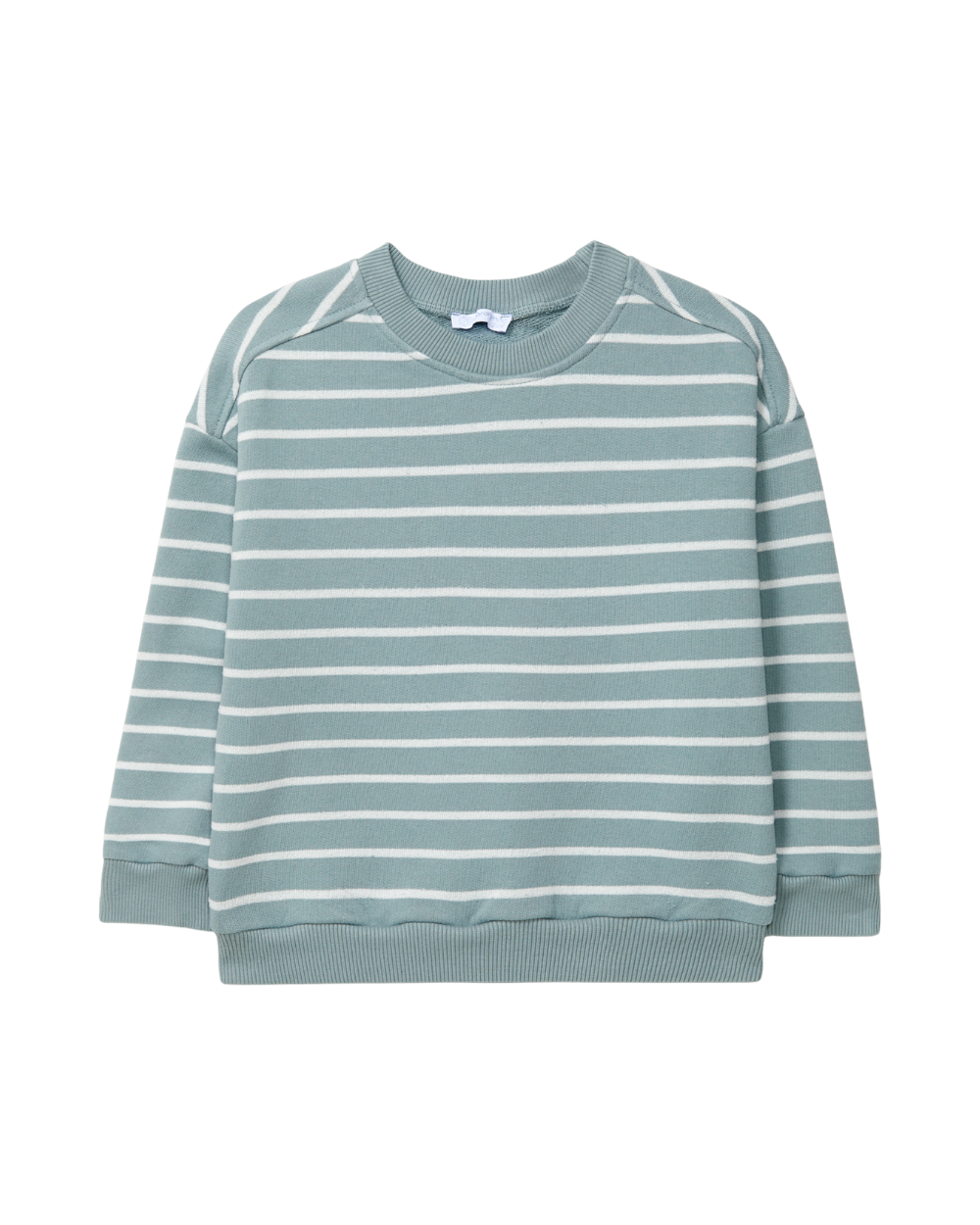 Sweatshirt em Felpa de Riscas