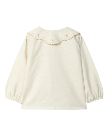 Blusa Vaiela Detalhe Bordado na Gola
