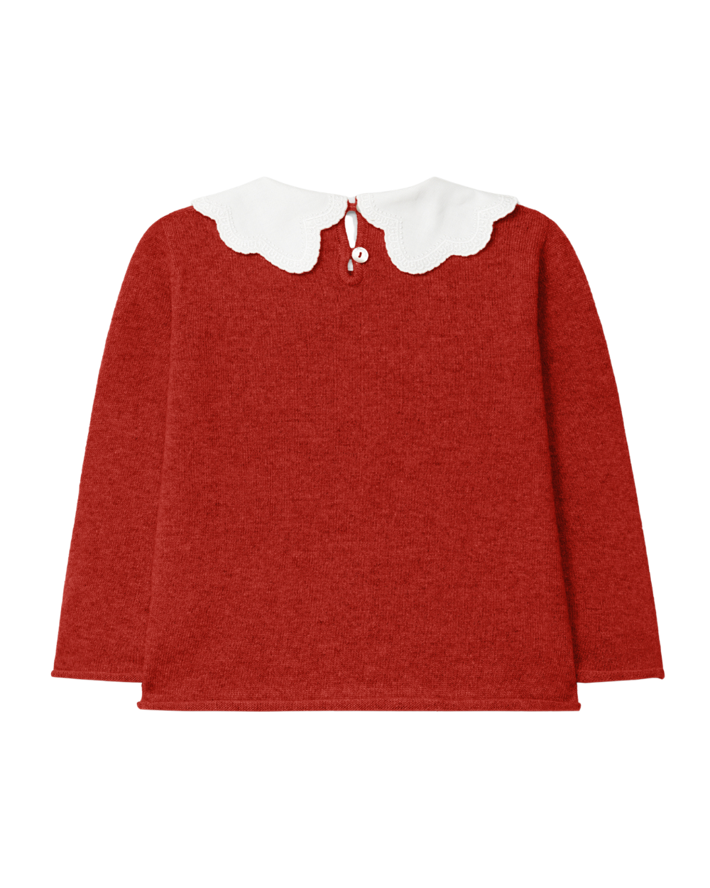 Camisola Tricotada com Gola Estampada
