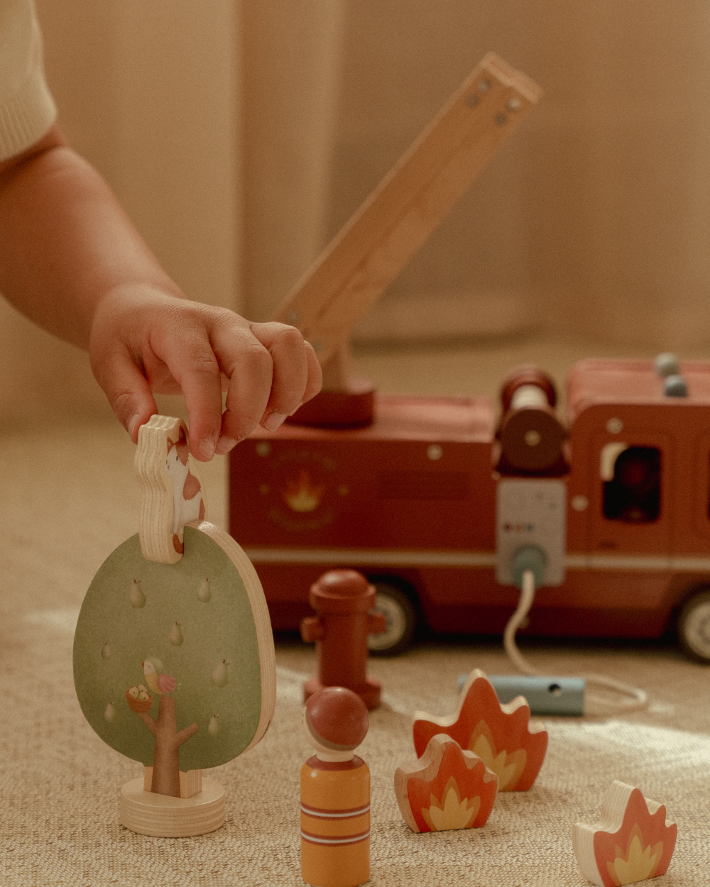 Wooden Fire Truck