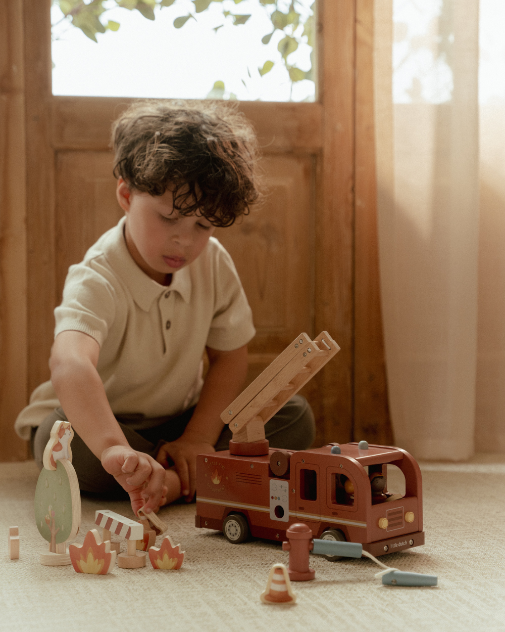 Wooden Fire Truck