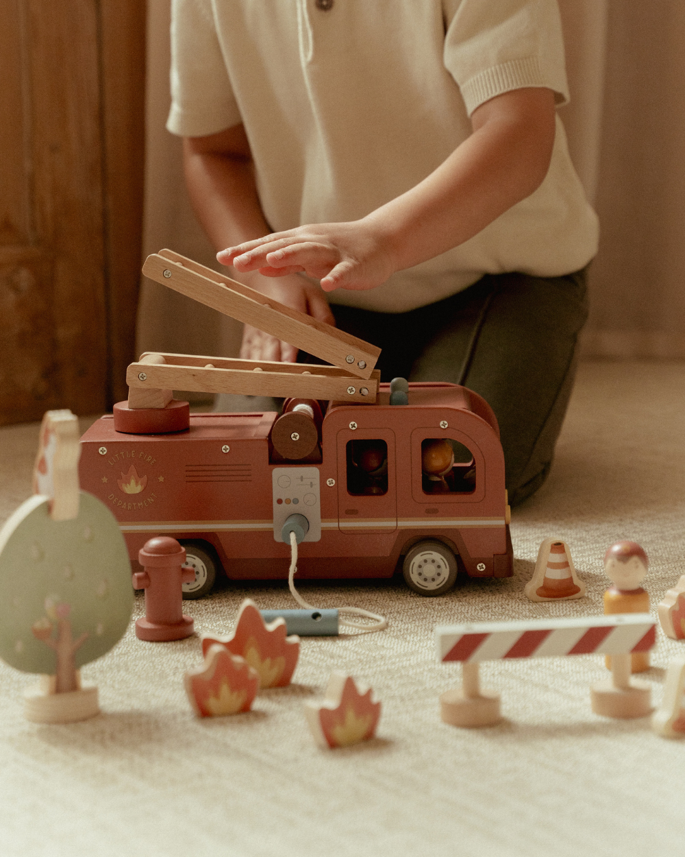 Wooden Fire Truck