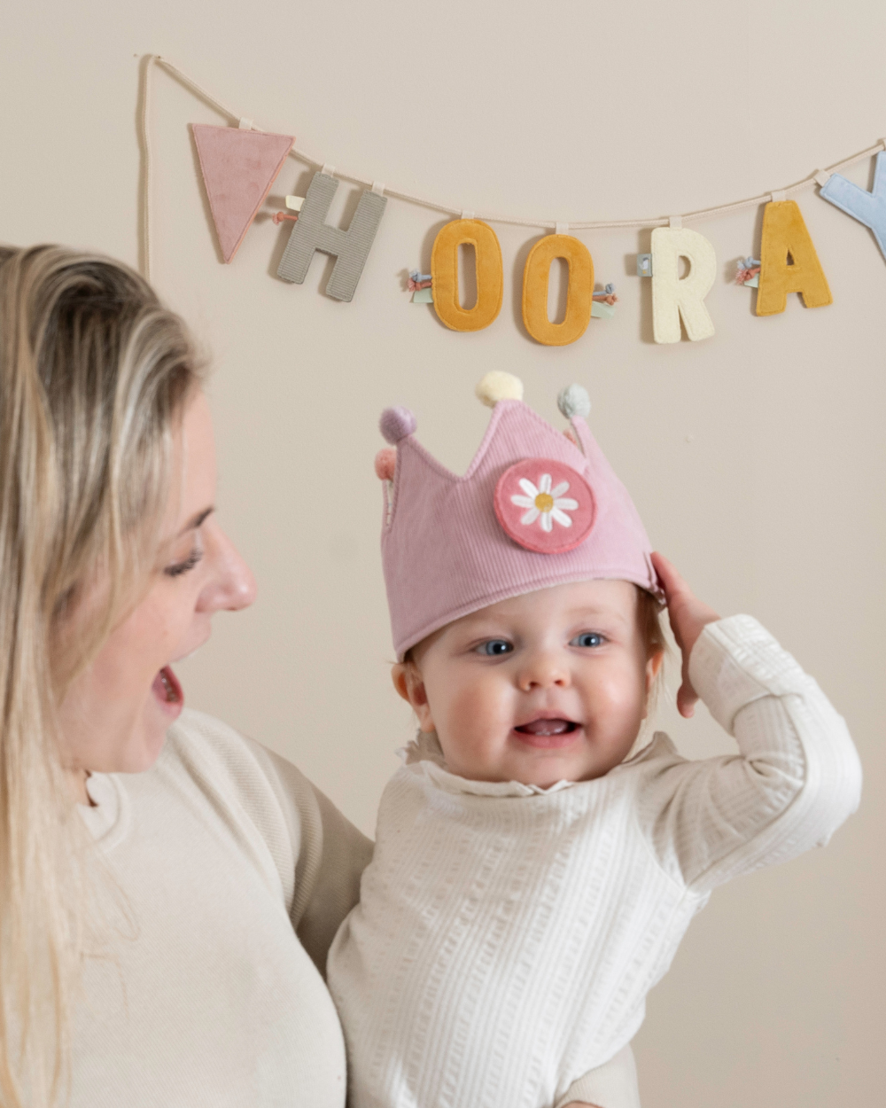 Coroa de Aniversário | Rosa