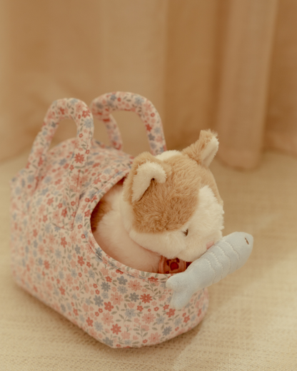 Gato de Peluche Marley com Bolsa