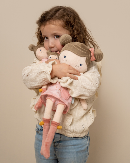 Rosa - Boneca de Pano