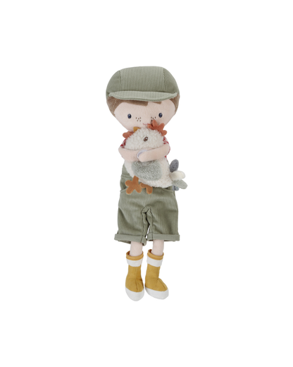 Jim Agricultor com Galinha - Boneco de Pano