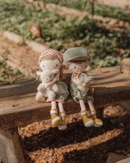 Jim Agricultor com Galinha - Boneco de Pano