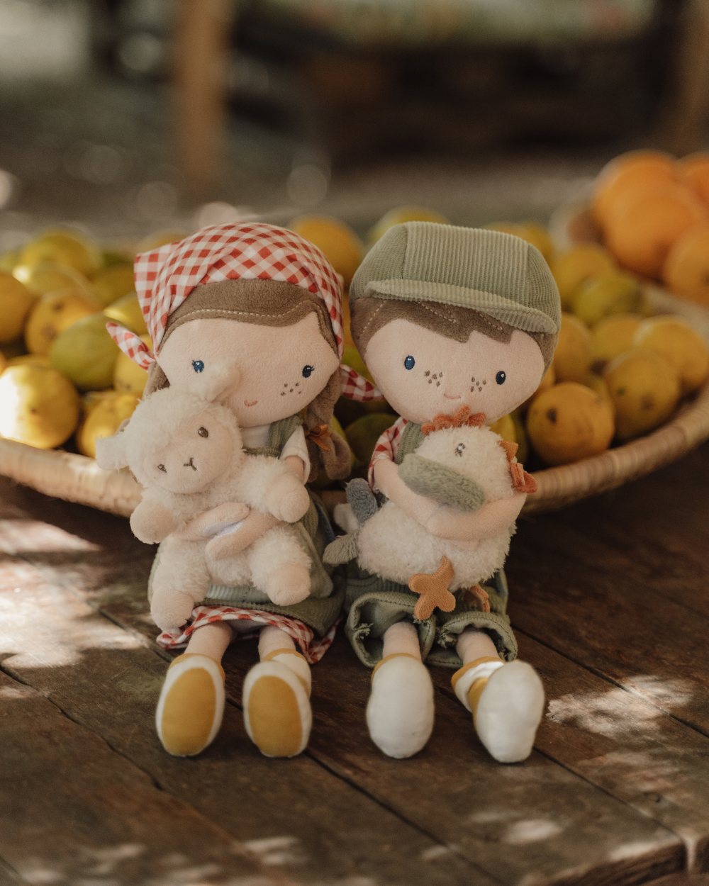 Jim Agricultor com Galinha - Boneco de Pano