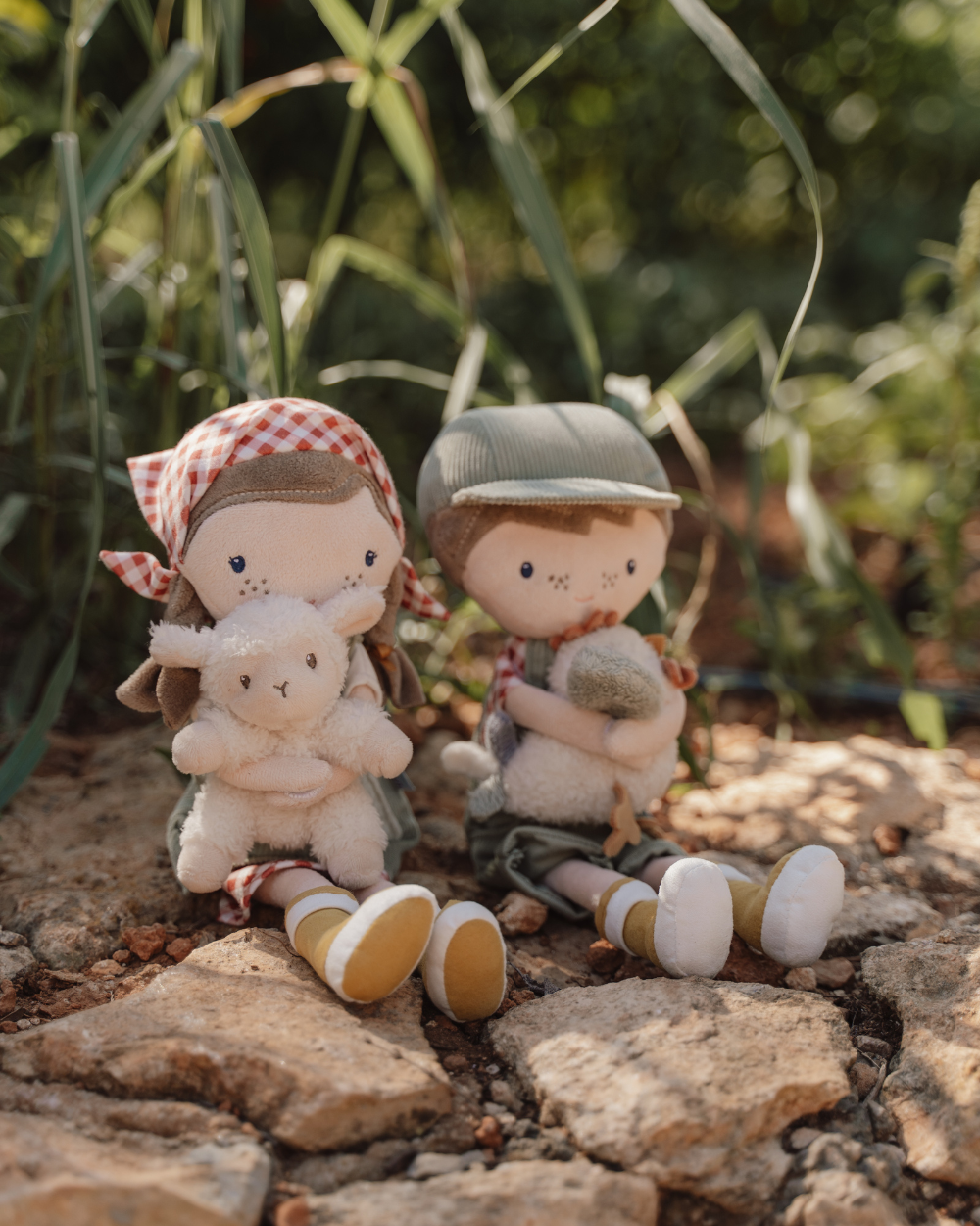 Jim Agricultor com Galinha - Boneco de Pano