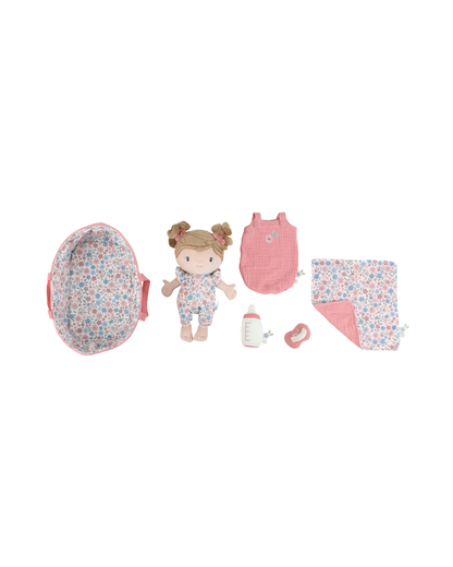 Boneca Rosa com Alcofa