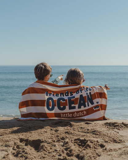 Toalha de Praia | Ocean Brown Stripes