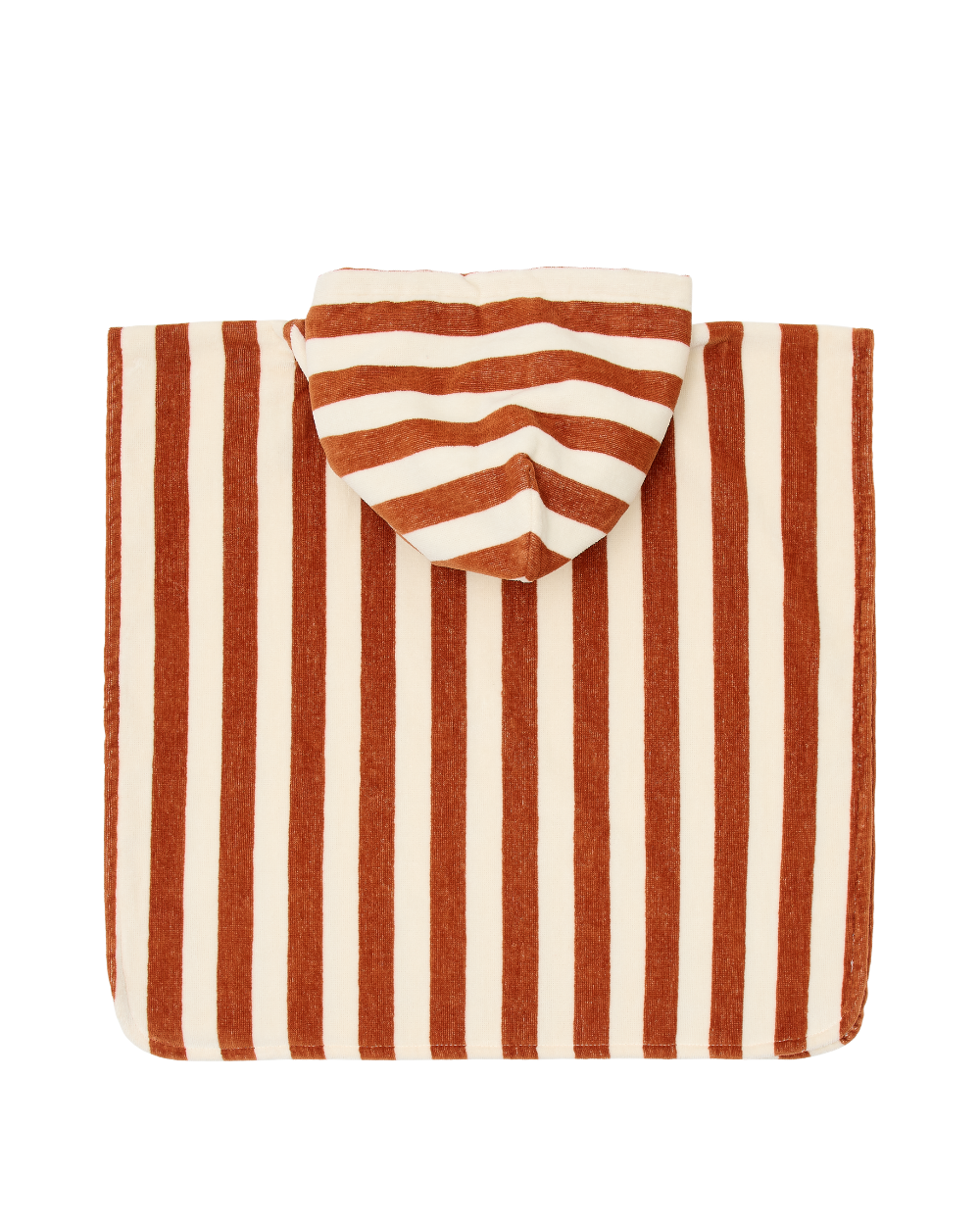 Poncho de Praia | Ocean Brown Stripe