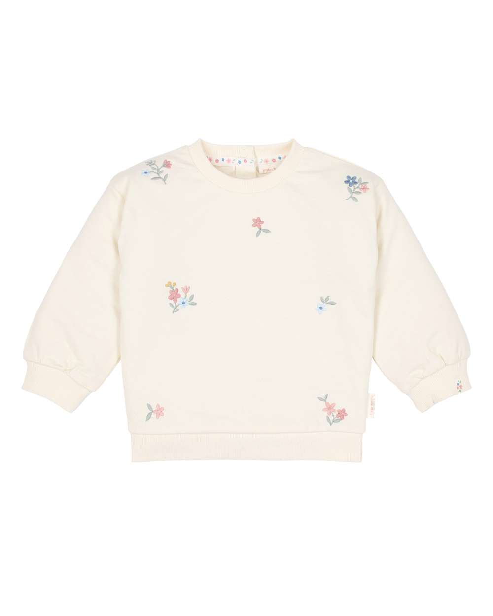 Sweatshirt Flores Bordadas