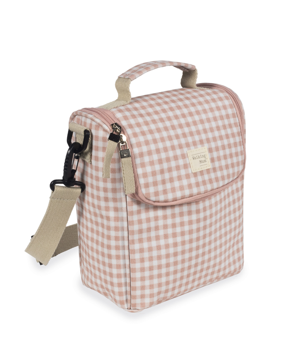 Lancheira I Love Vichy Rosa