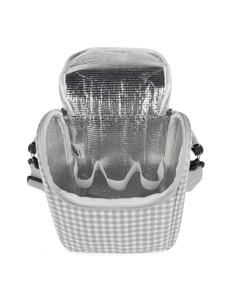 Lancheira I Love Vichy Grey