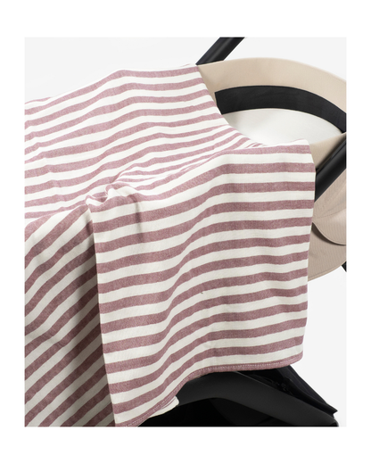 Musselina Cherry Stripes