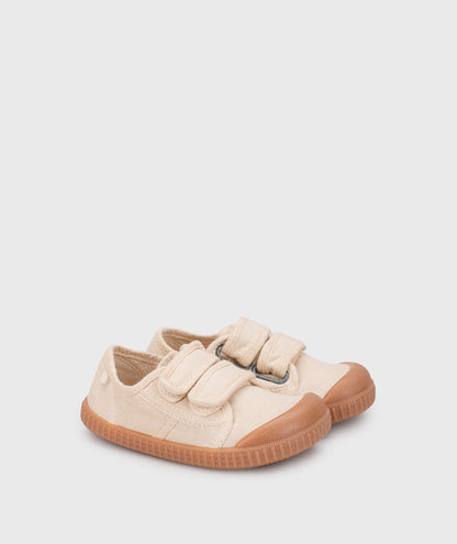Berri Velcro Caramel Shoes - Barefoot -