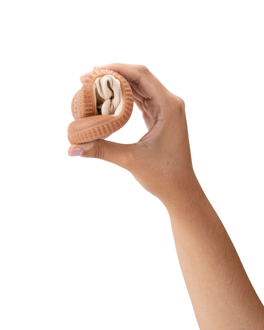 Berri Velcro Caramel Shoes - Barefoot -