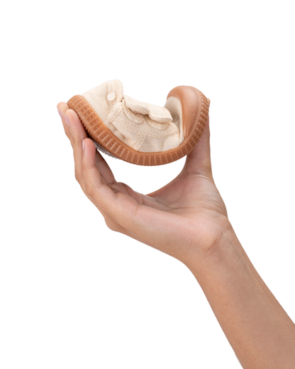 Berri Velcro Caramel Shoes - Barefoot -