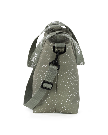 Polka Poppy Moss Thermal Bag